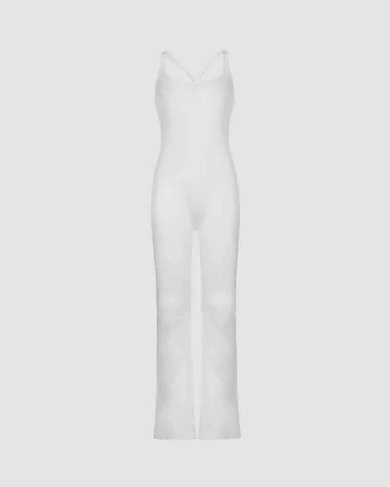 Entheom Long Flare Jumpsuit