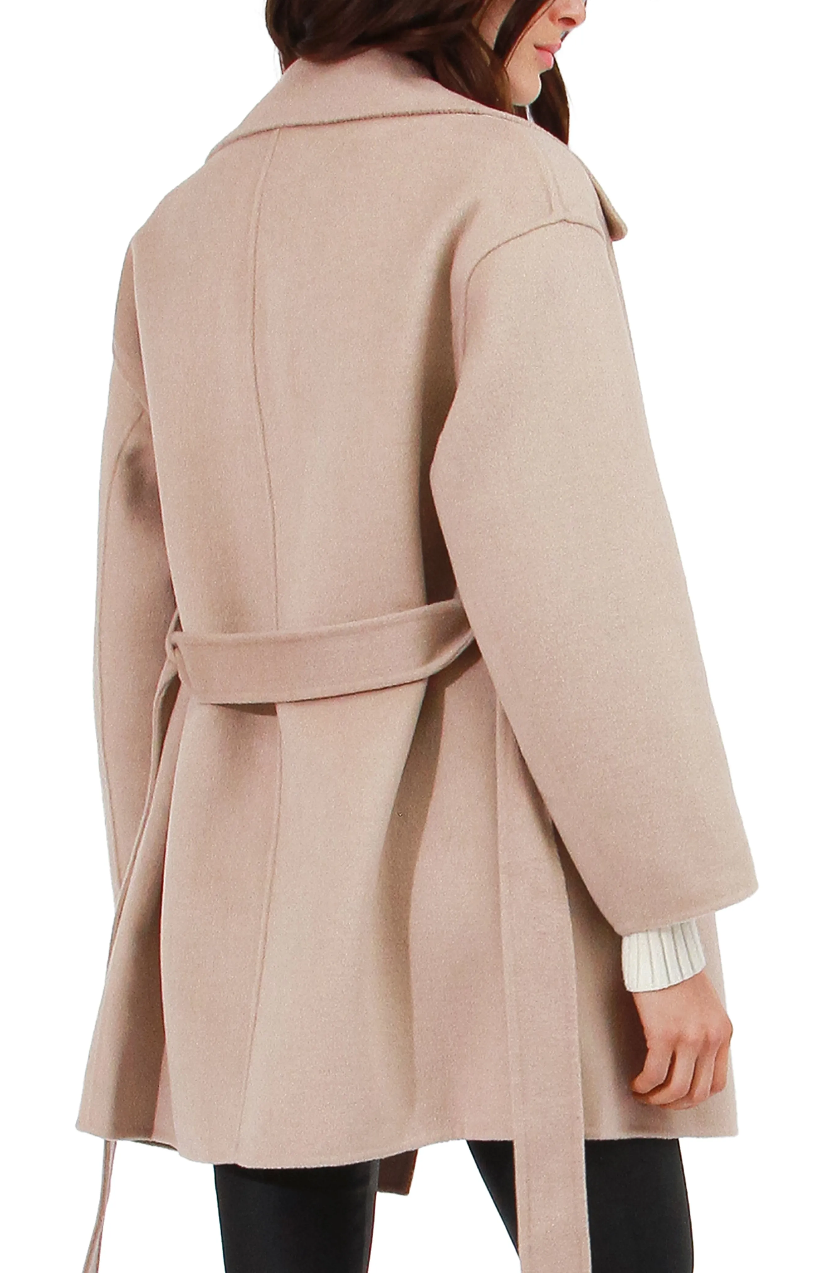 Eternal Flame Short Robe Coat - Sand