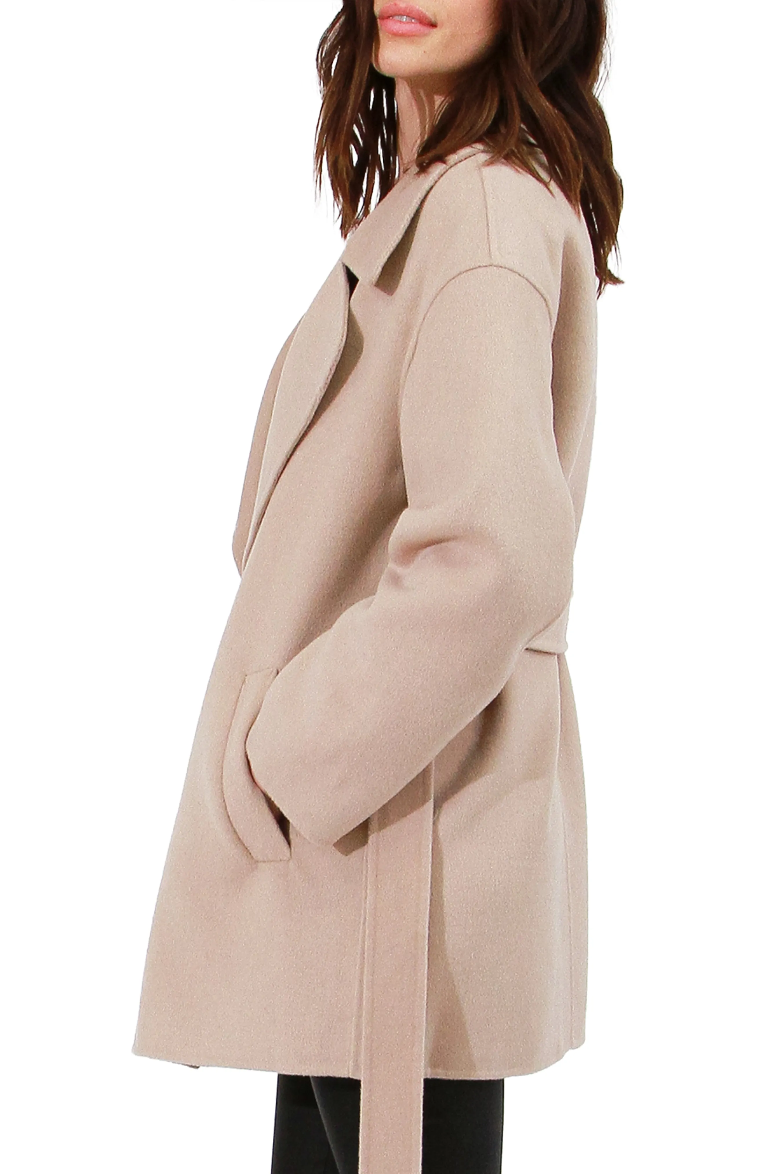 Eternal Flame Short Robe Coat - Sand