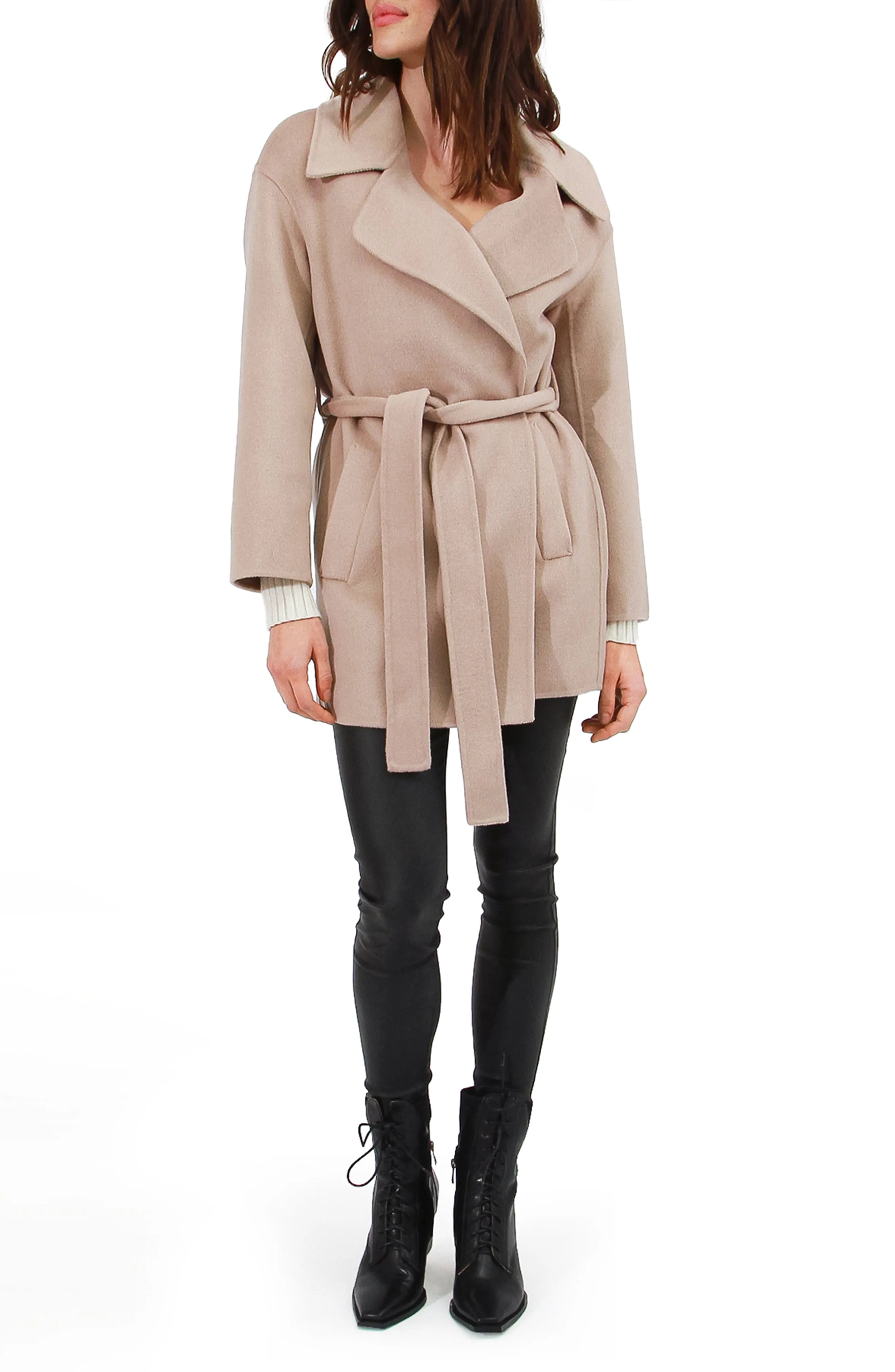 Eternal Flame Short Robe Coat - Sand
