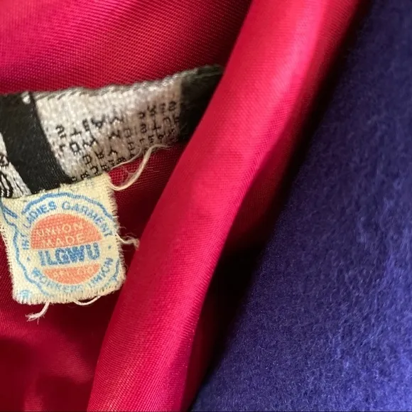 Evan Picone Ladies Union Made Vintage Belted 100% Pure Wool Peacoat