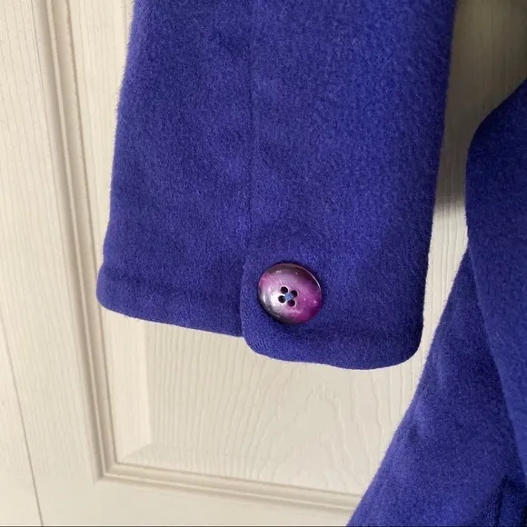 Evan Picone Ladies Union Made Vintage Belted 100% Pure Wool Peacoat