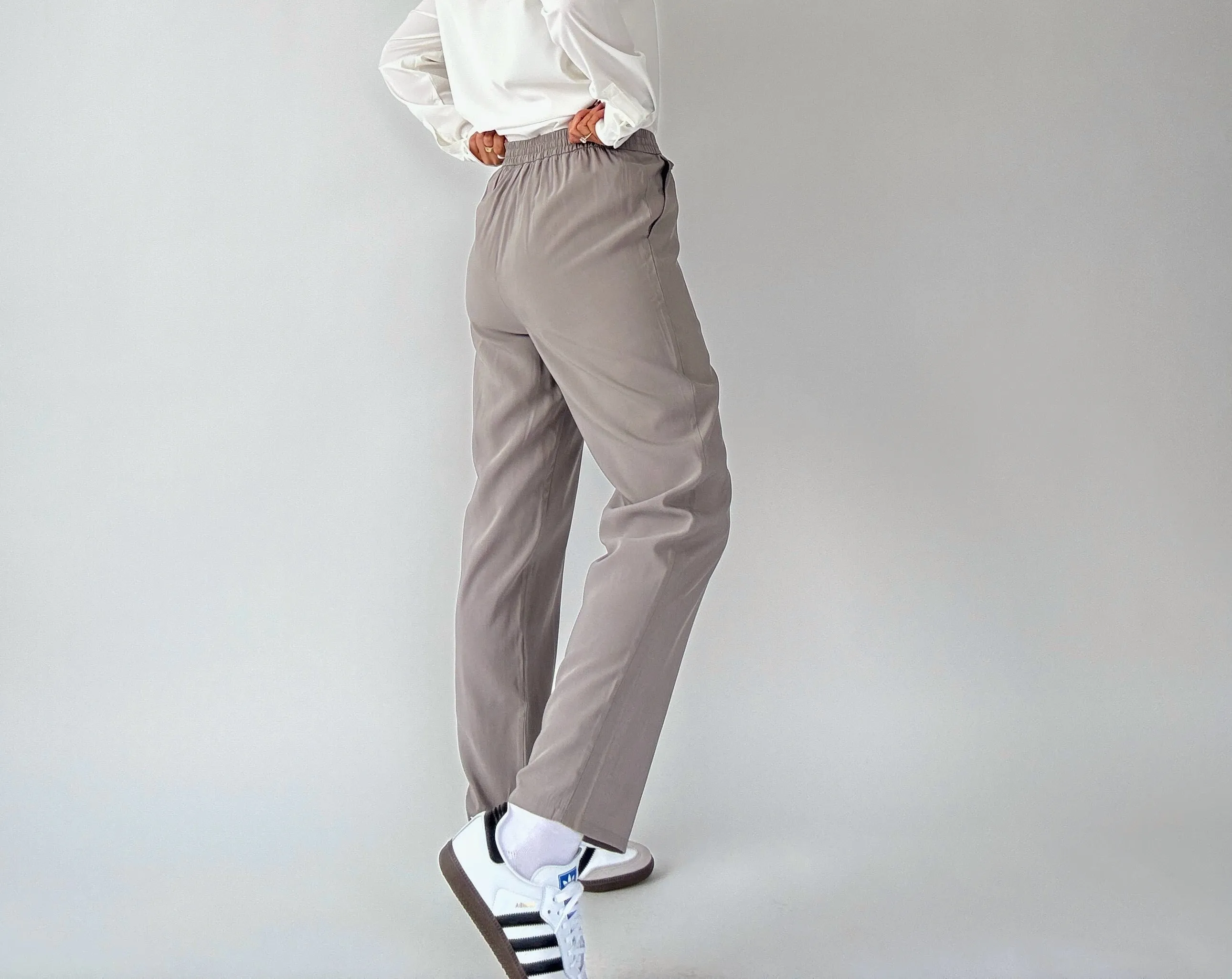 Everyday Ease Cropped Pant- Earth Grey