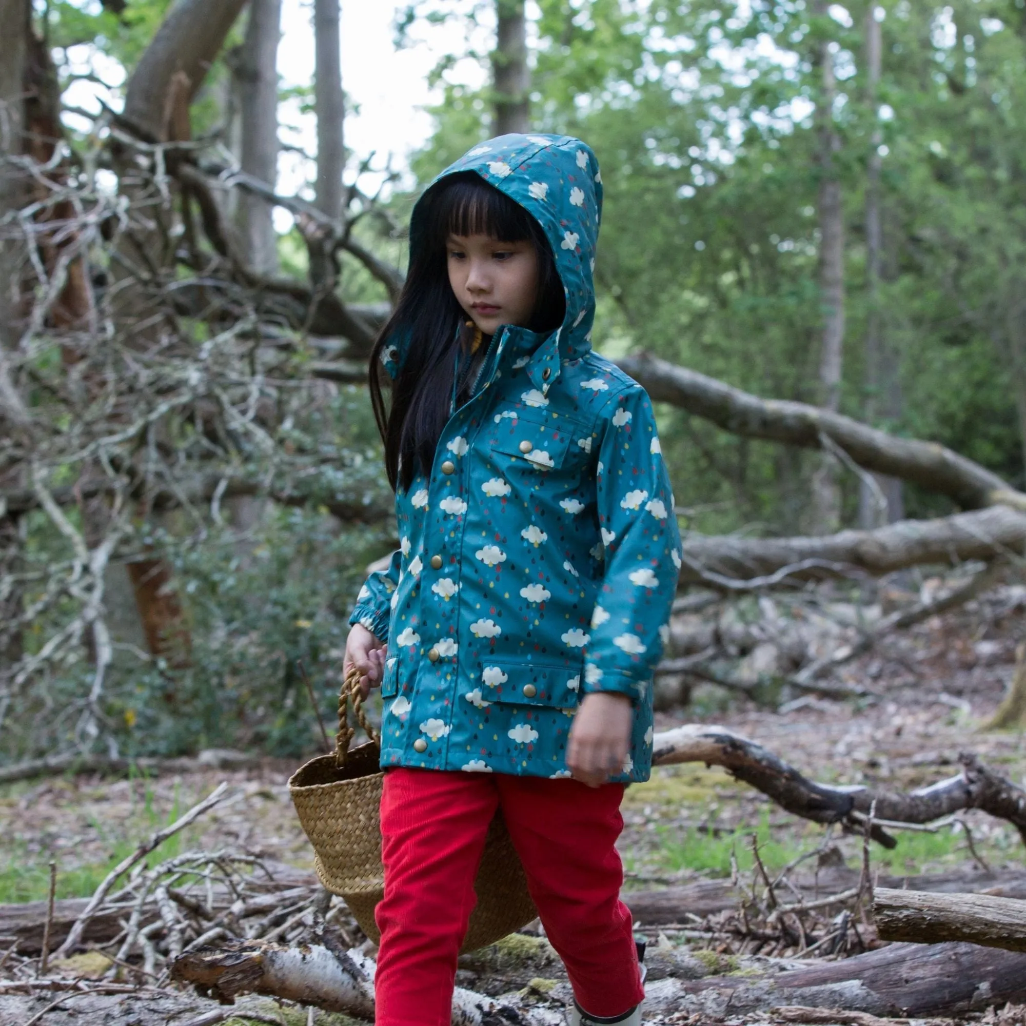 Falling Water Waterproof Lined Recycled Raincoat