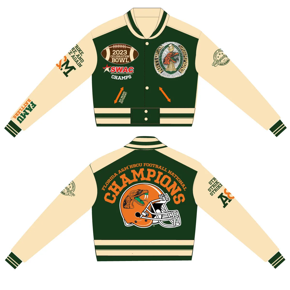 FAMU CROP  | 2024 BOWL CHAMPS  Crop JKT Ladies