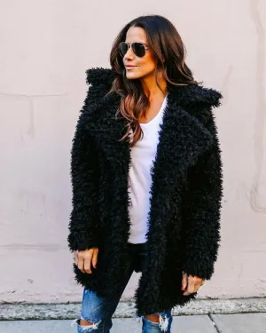 Faux fur coat women Europe and America