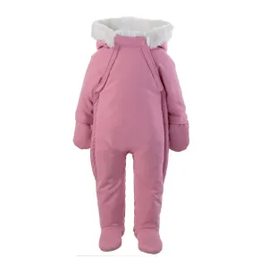 Faux Fur Trim Snowsuit | Pink or Blue