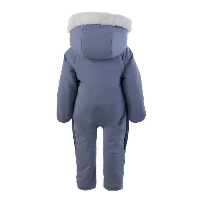 Faux Fur Trim Snowsuit | Pink or Blue