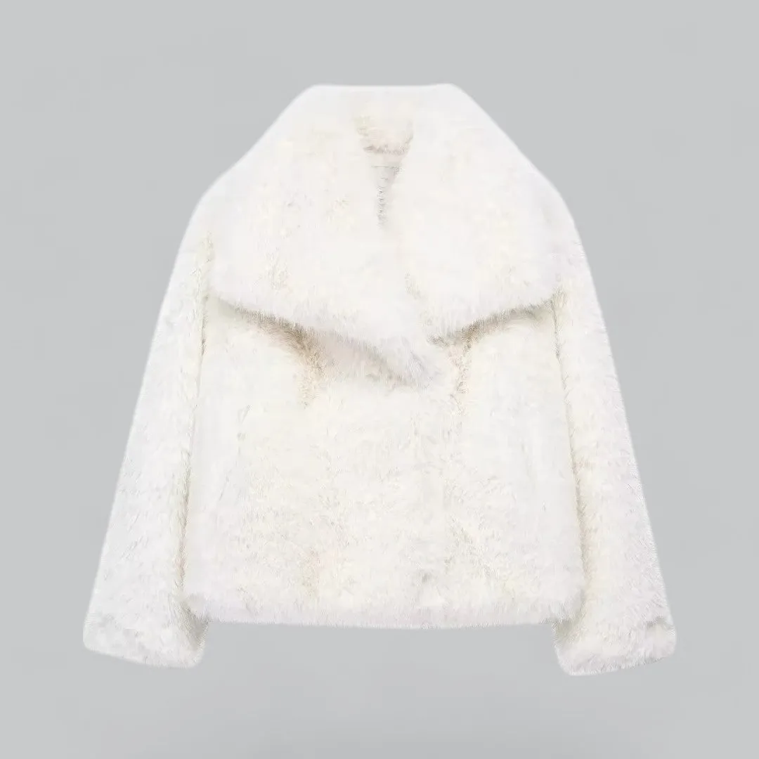 Faux Fur Winter Jacket | Women's Luxury Coat, Soft Material, Warm & Stylish Design