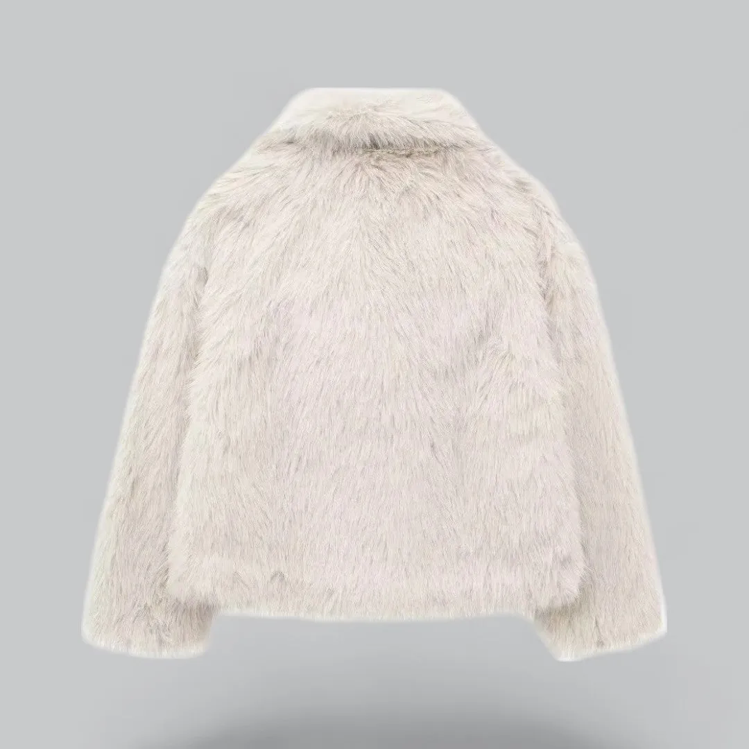 Faux Fur Winter Jacket | Women's Luxury Coat, Soft Material, Warm & Stylish Design