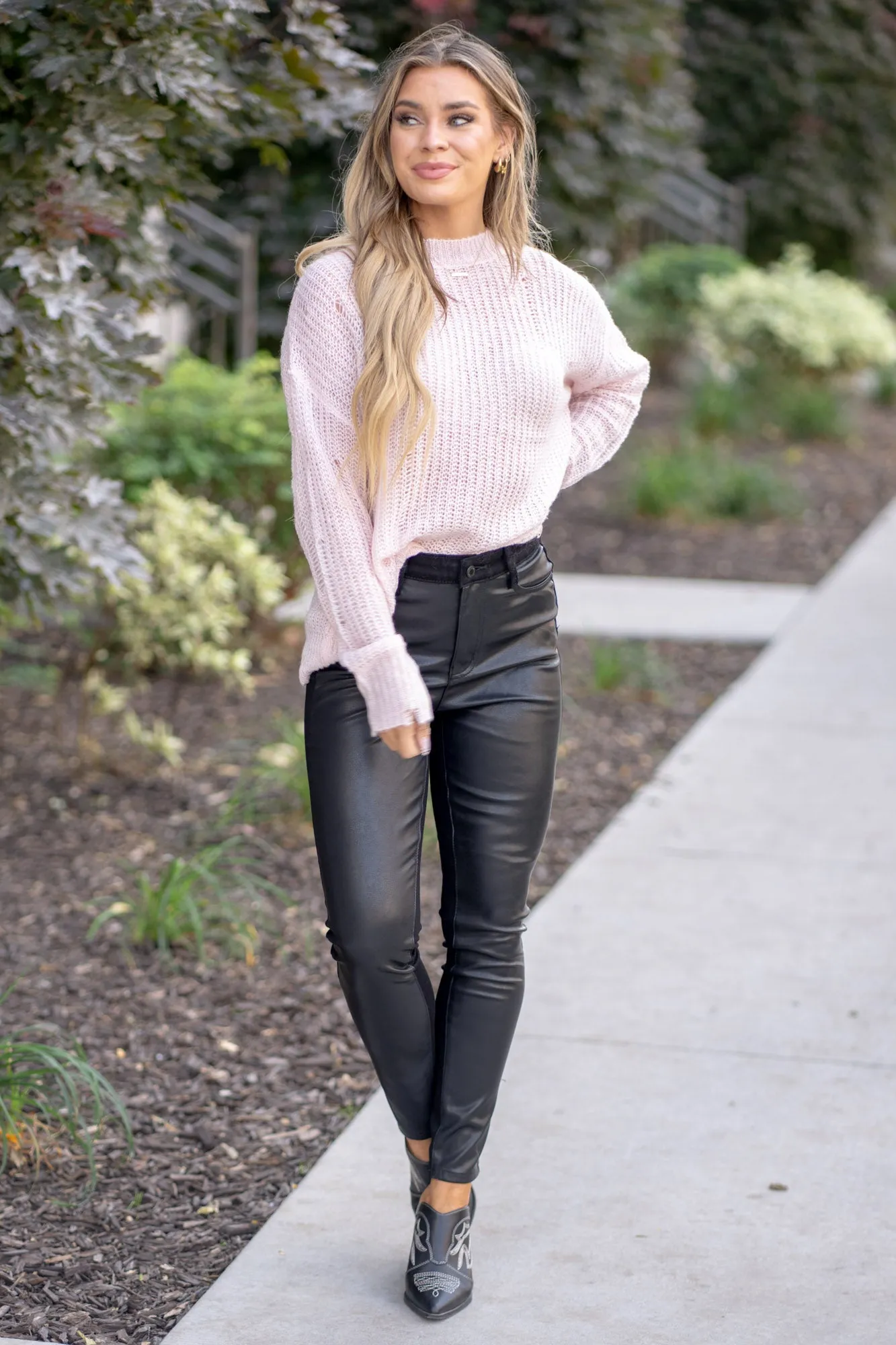 Faux Leather High Rise & Denim Skinny Regular & Plus Sizes