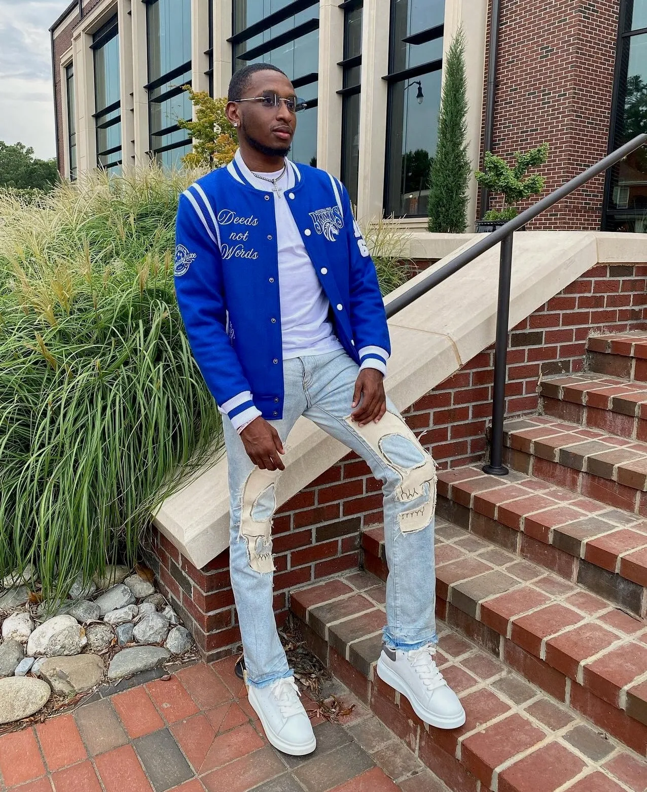 Fayetteville State | VARSITY JACKET ROYAL BLUE UNISEX