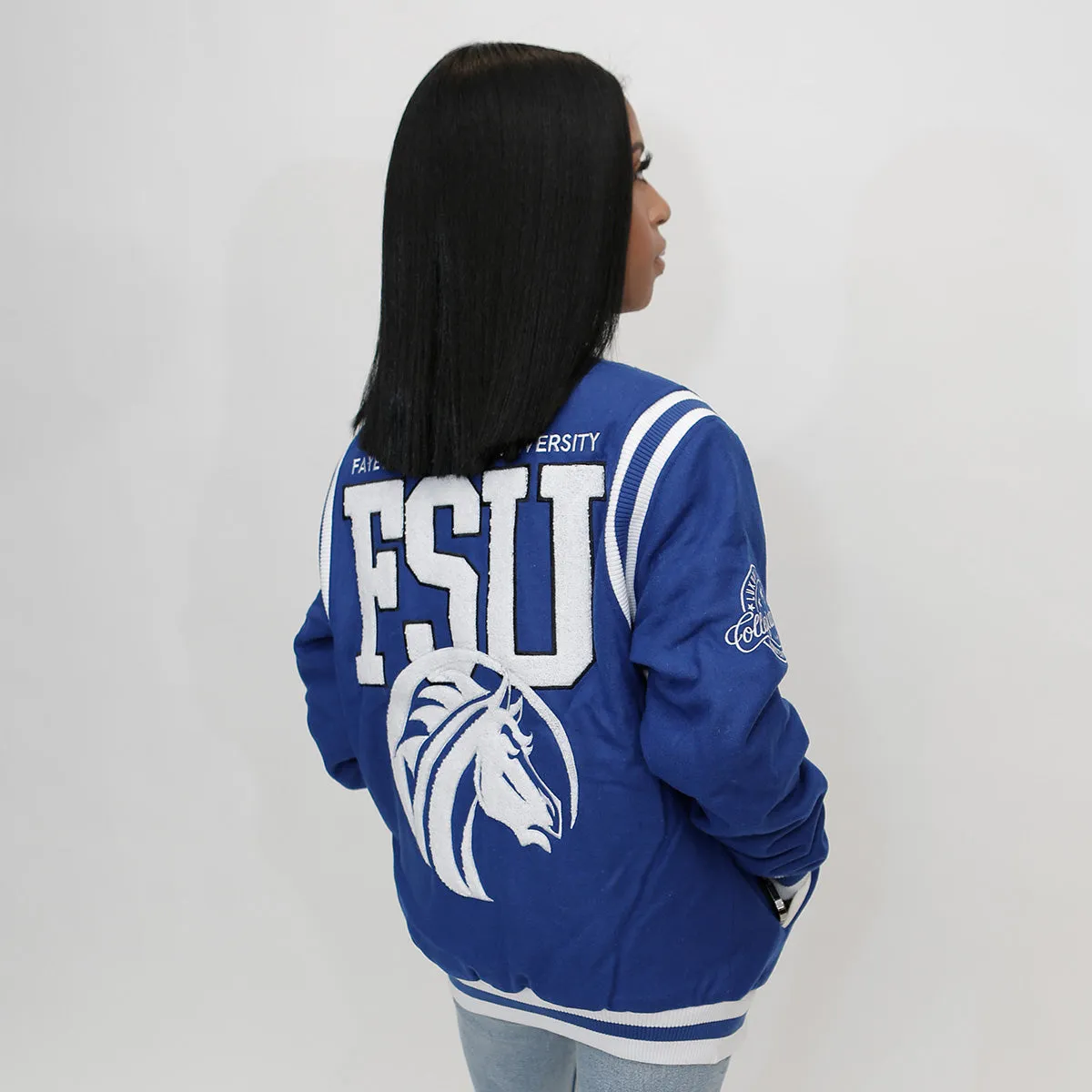 Fayetteville State | VARSITY JACKET ROYAL BLUE UNISEX