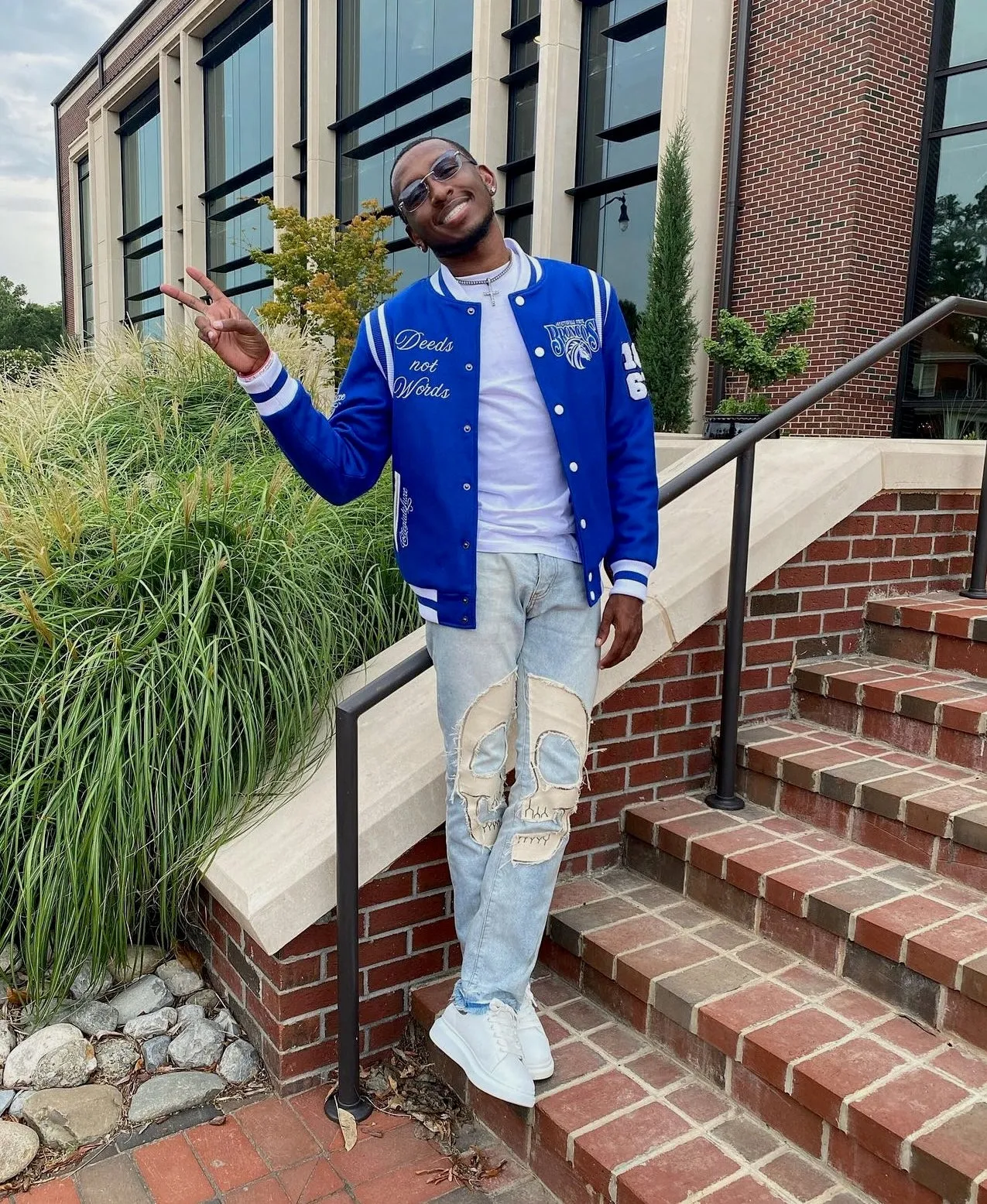 Fayetteville State | VARSITY JACKET ROYAL BLUE UNISEX