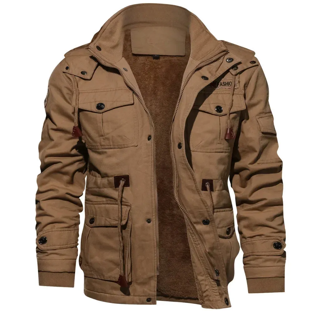 Field Commander™ | Men's Military Field Jacket | Cotton Blend, Multiple Pockets, Adjustable Fit & Zip Closure