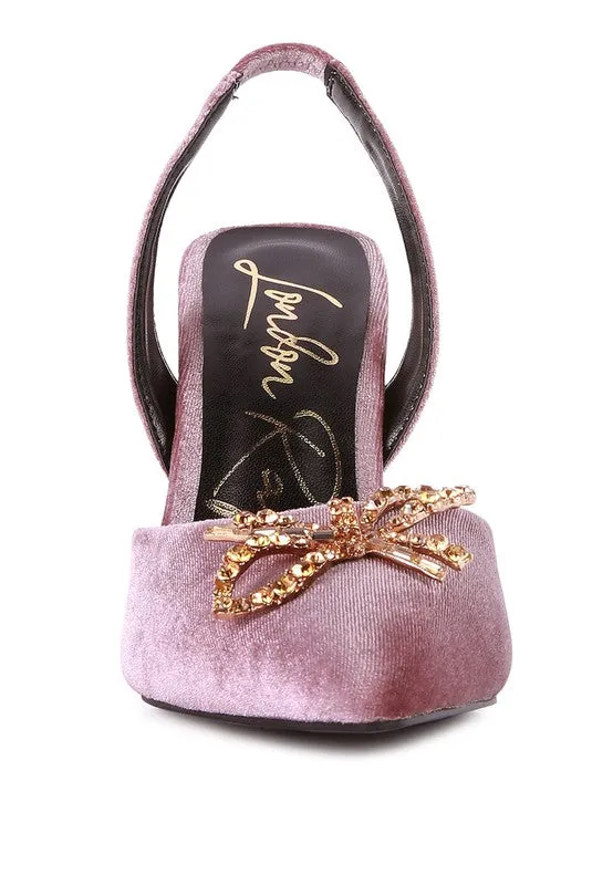 Firebird Velvet Pump High Heel Shoes 3.9"
