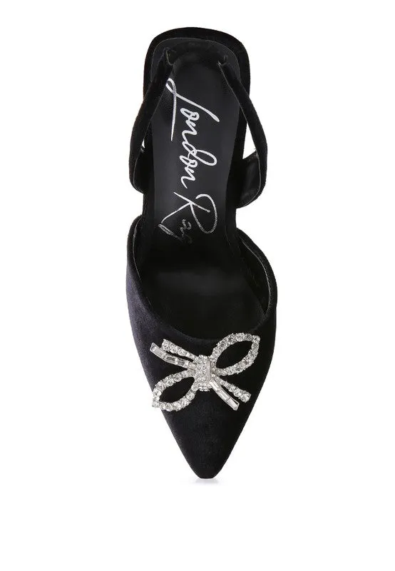 Firebird Velvet Pump High Heel Shoes 3.9"
