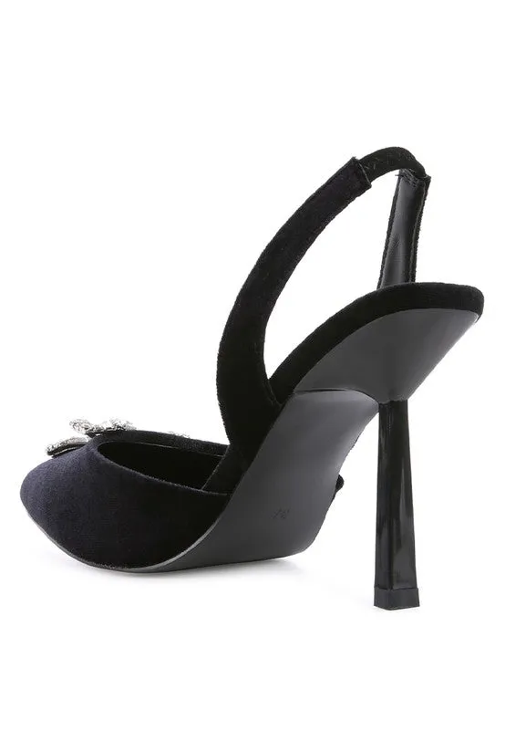 Firebird Velvet Pump High Heel Shoes 3.9"