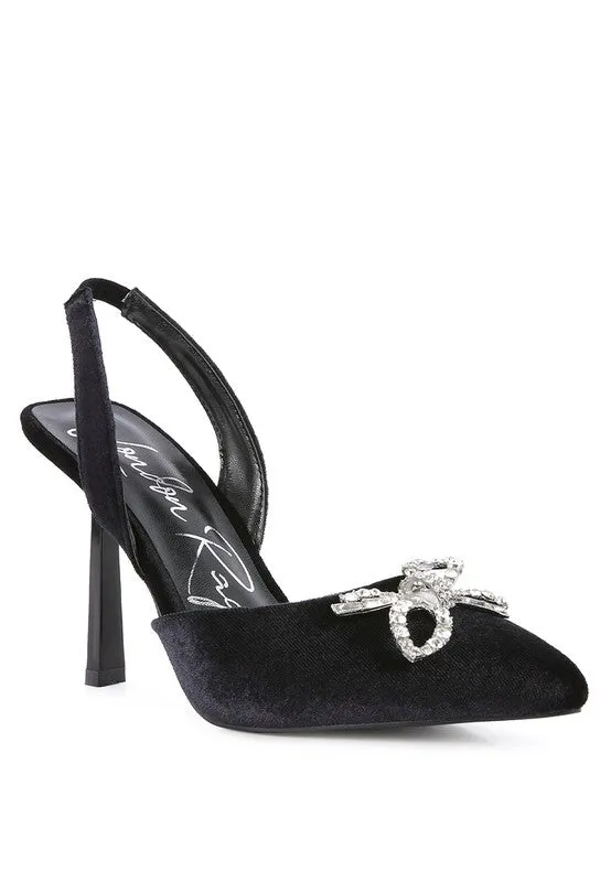 Firebird Velvet Pump High Heel Shoes 3.9"