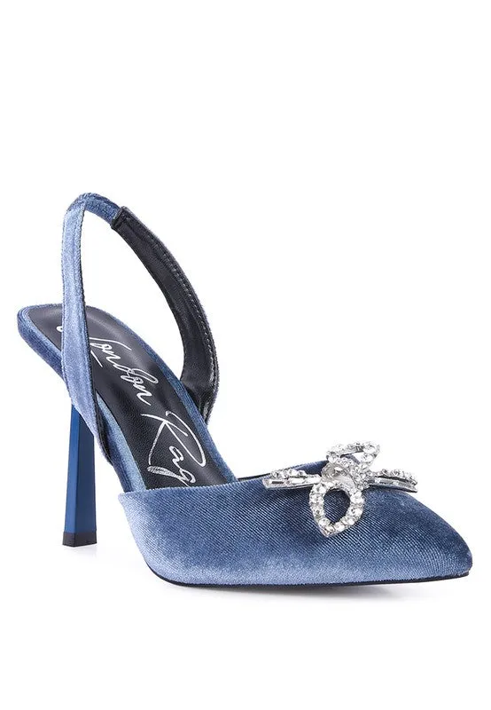 Firebird Velvet Pump High Heel Shoes 3.9"