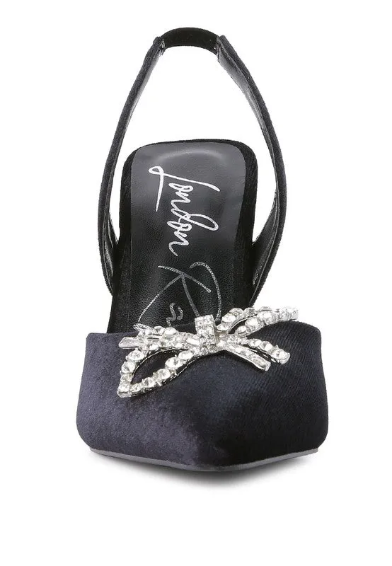 Firebird Velvet Pump High Heel Shoes 3.9"