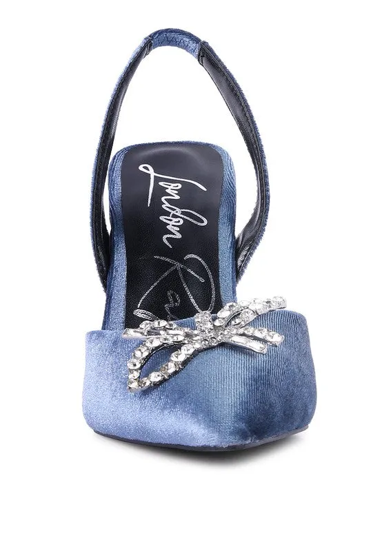 Firebird Velvet Pump High Heel Shoes 3.9"