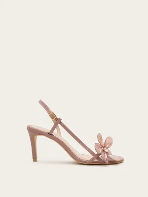 Fleurs Blanches Slingbacks