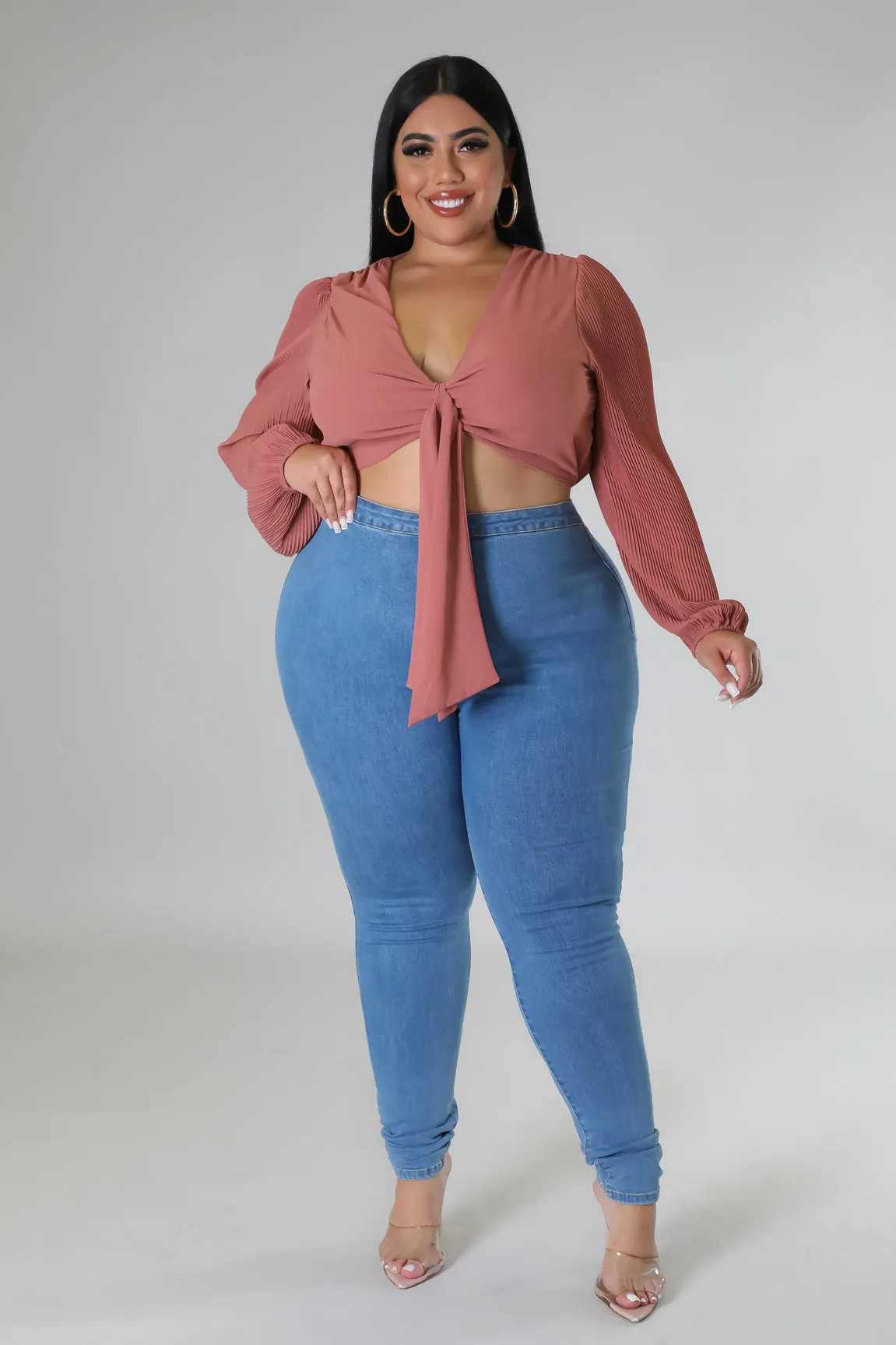FLIRTY CROP TOP | PLUS