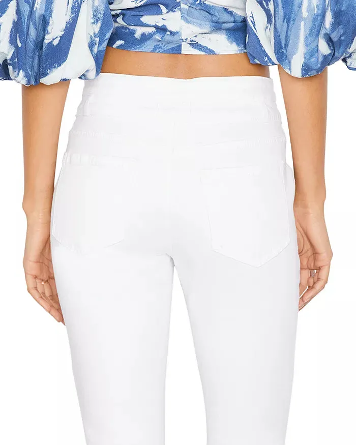 Frame - Double Button Flare Jeans - Blanc