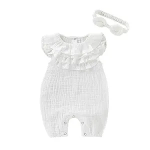 Frilled Jumpsuit & Headband