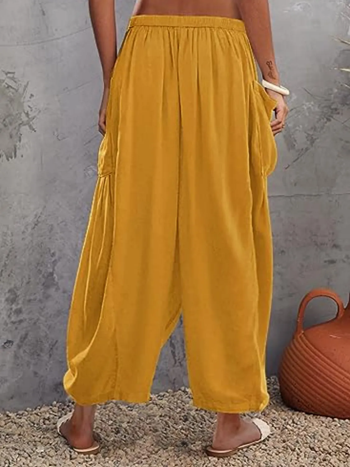 Full Size Wide Leg Pants with Pockets – Stylish & Comfortable