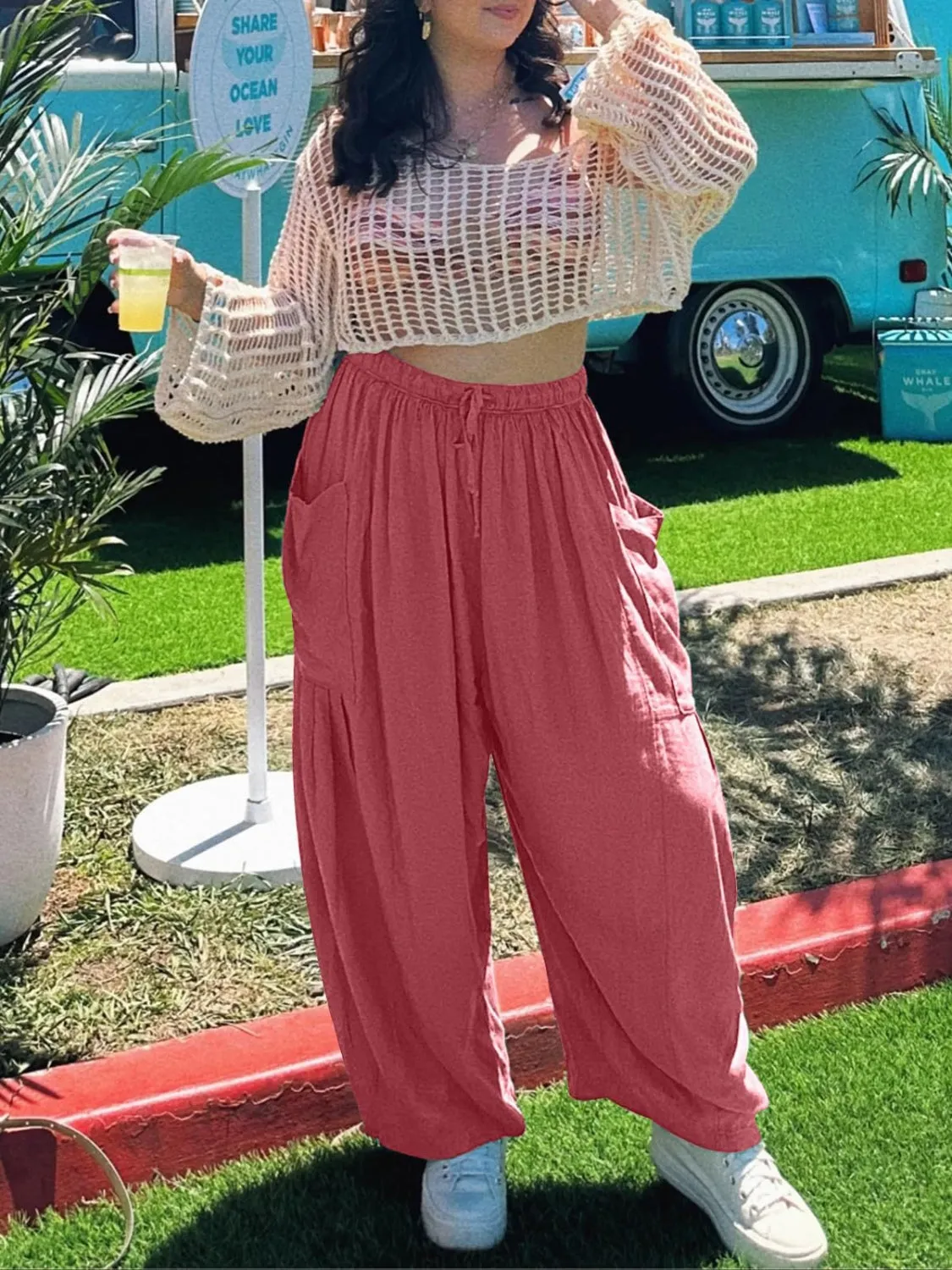 Full Size Wide Leg Pants with Pockets – Stylish & Comfortable