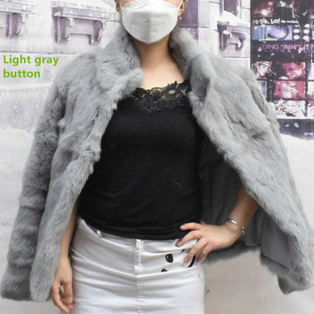 Fur Coat Stand CollarReal Fur Coat
