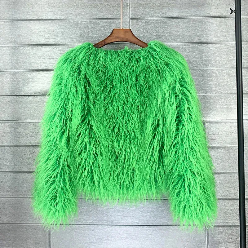 Fur Coats Women Autumn Winter Top Fashion Pink Faux Fur Coat Elegant Thick Warm Faux Fur Jackets for Women 2025