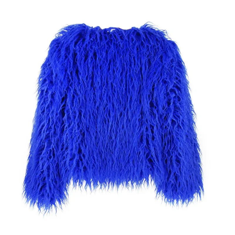 Fur Coats Women Autumn Winter Top Fashion Pink Faux Fur Coat Elegant Thick Warm Faux Fur Jackets for Women 2025