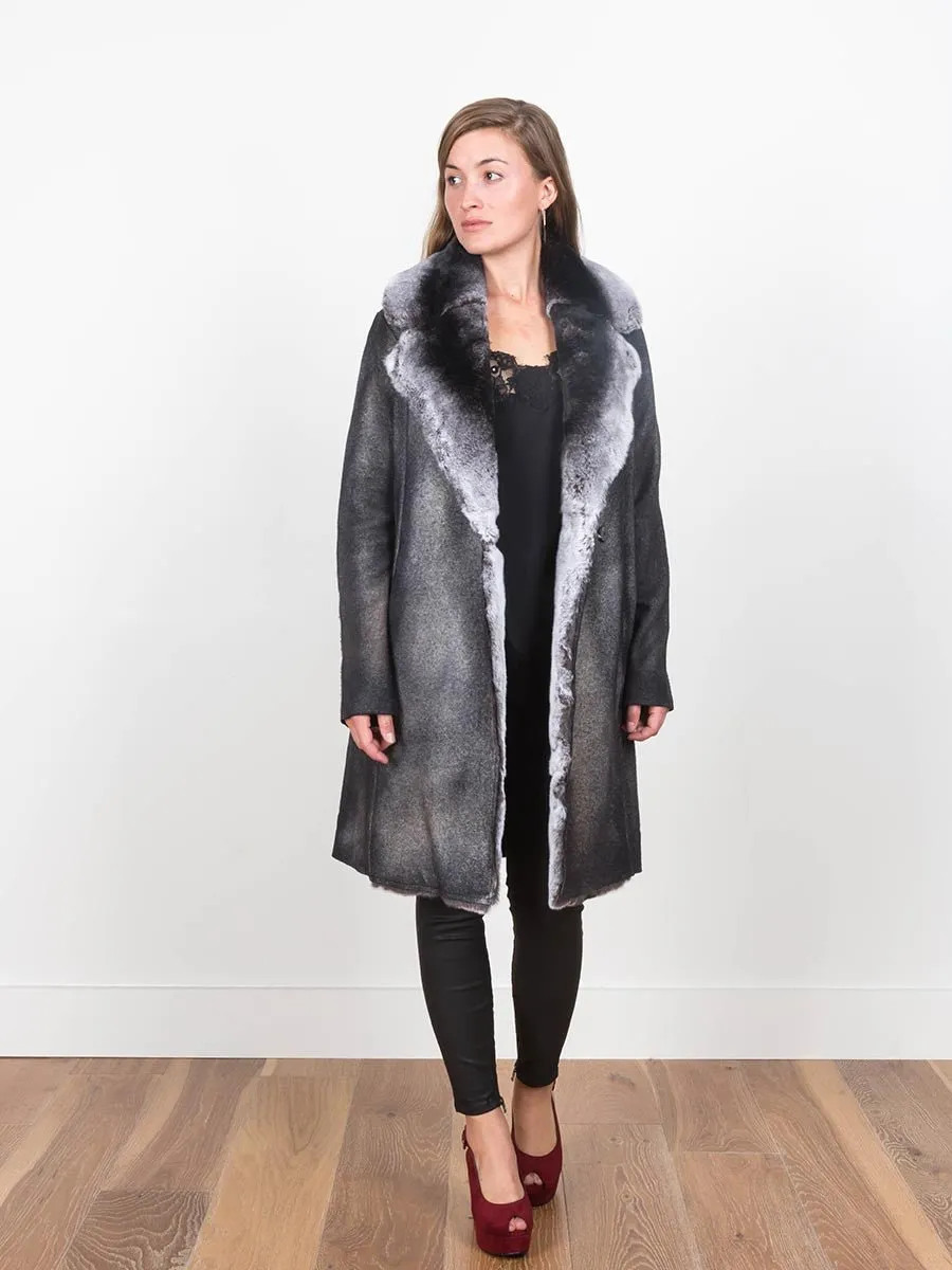 fur lapel coat