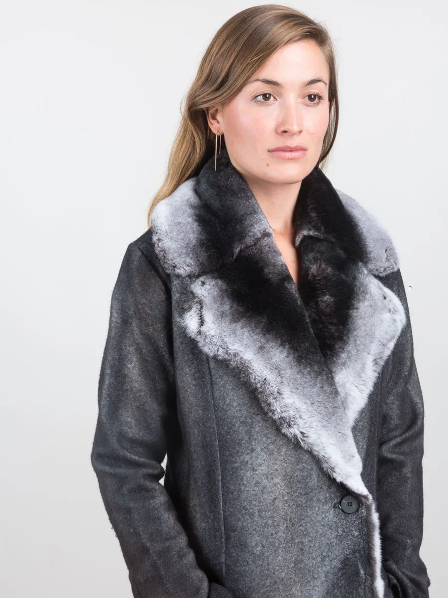 fur lapel coat