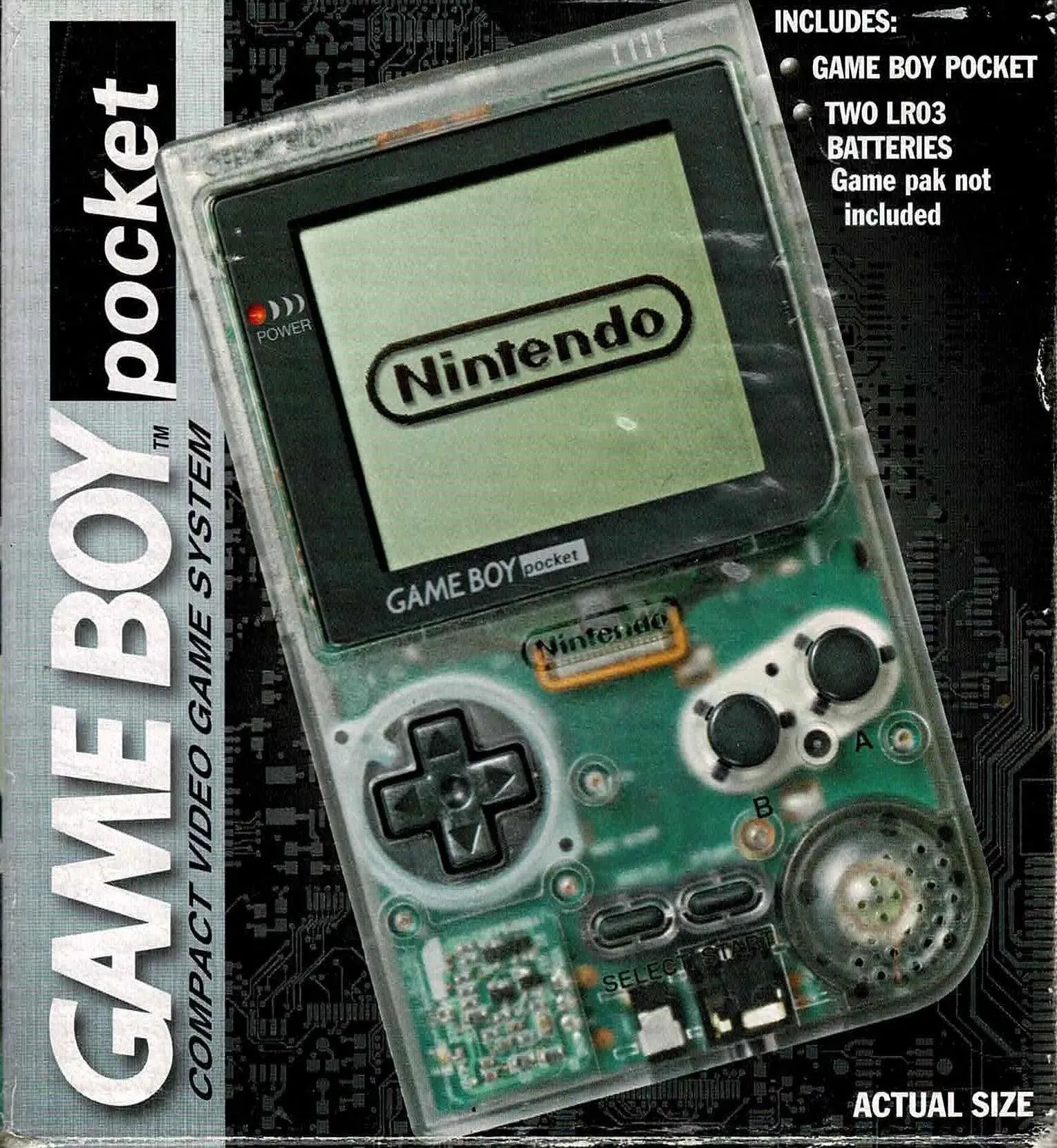 Gameboy Pocket i æske (Transparent)