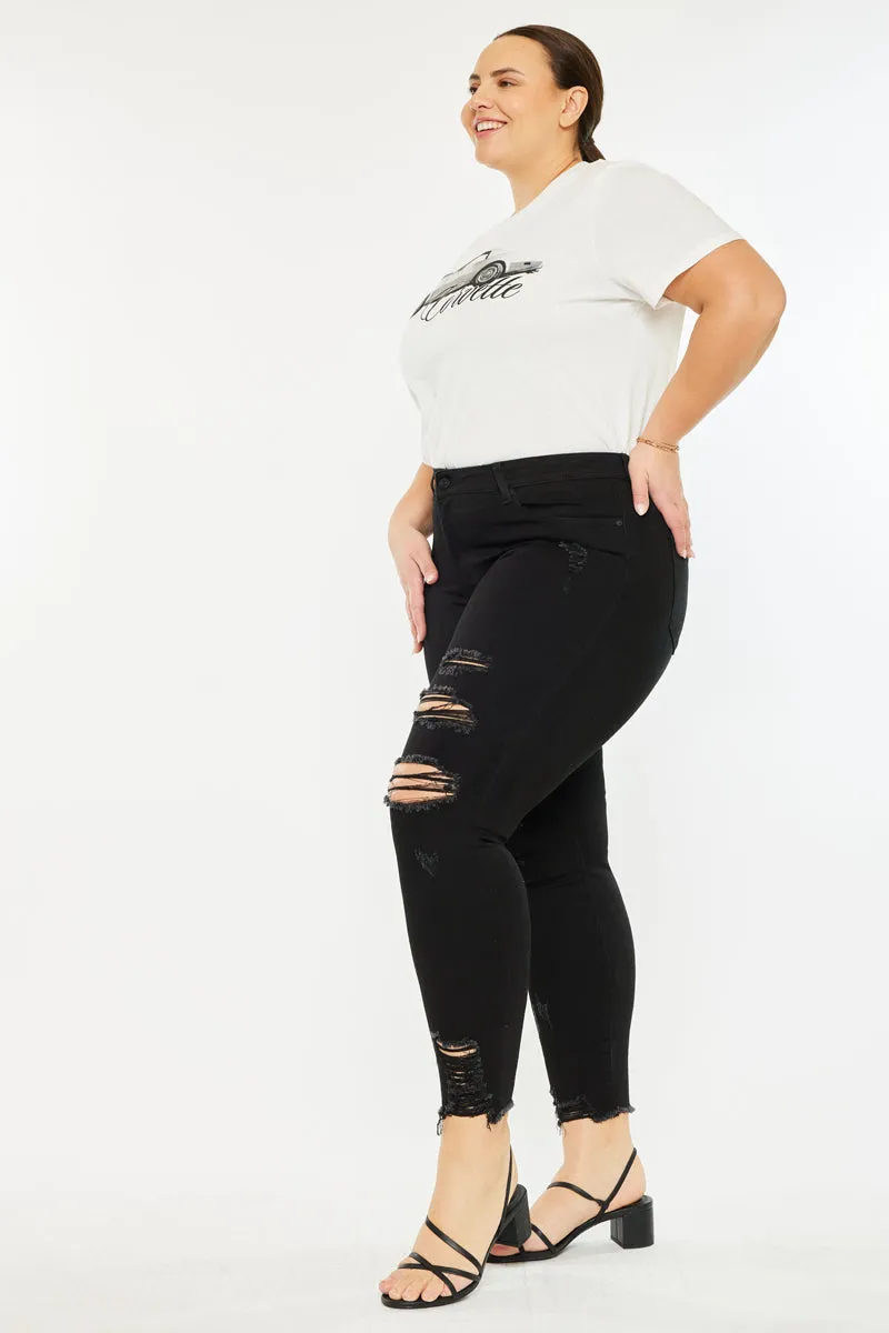 Genesis Mid Rise Ankle Skinny Jeans (Plus Size)