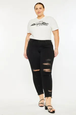 Genesis Mid Rise Ankle Skinny Jeans (Plus Size)