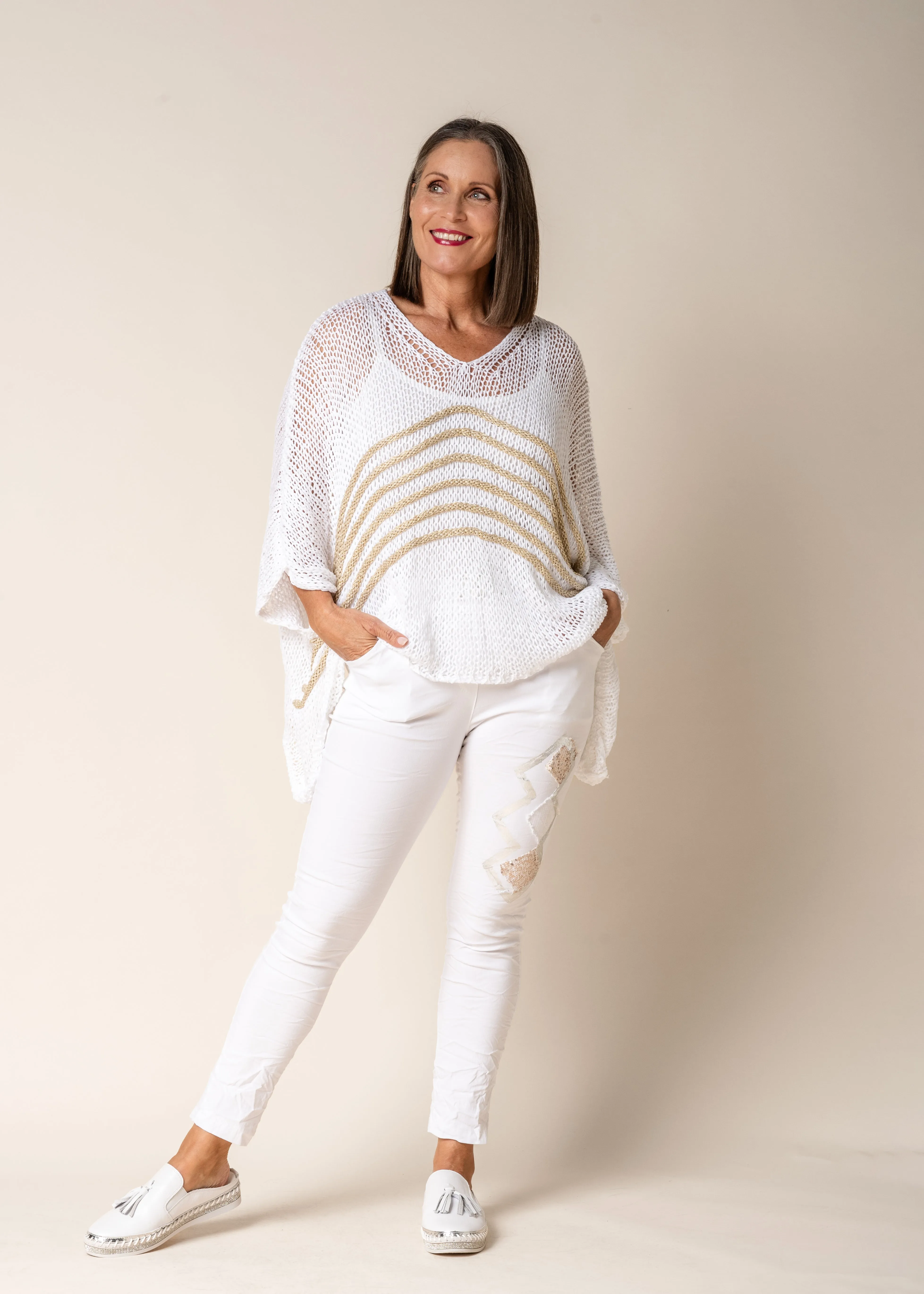 Georgiana Knit in White