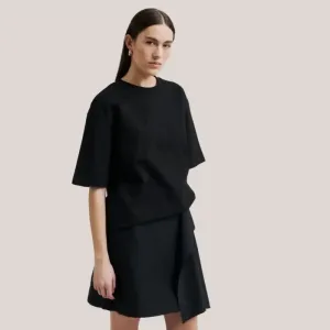 Ghita Glitter Tee - Black