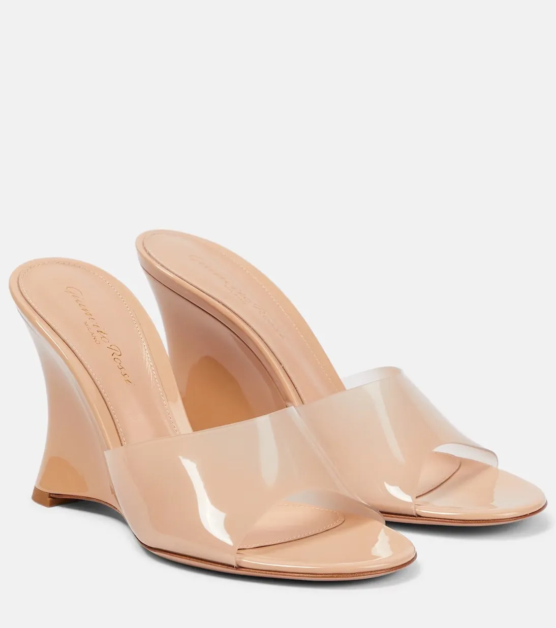 GIANVITO ROSSI FUTURA WEDGE HEEL SANDAL MULES