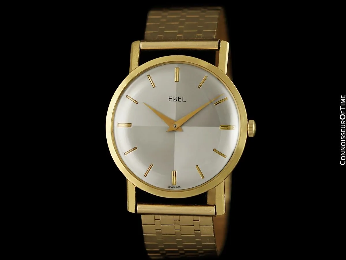 Gifted by Frank Sinatra to Red Skelton - 1960's Ebel Vintage Mens 14K Gold Watch