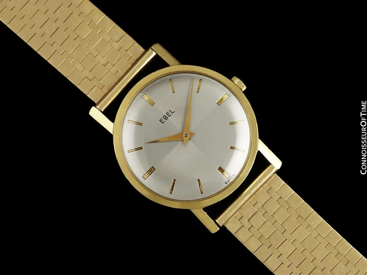 Gifted by Frank Sinatra to Red Skelton - 1960's Ebel Vintage Mens 14K Gold Watch