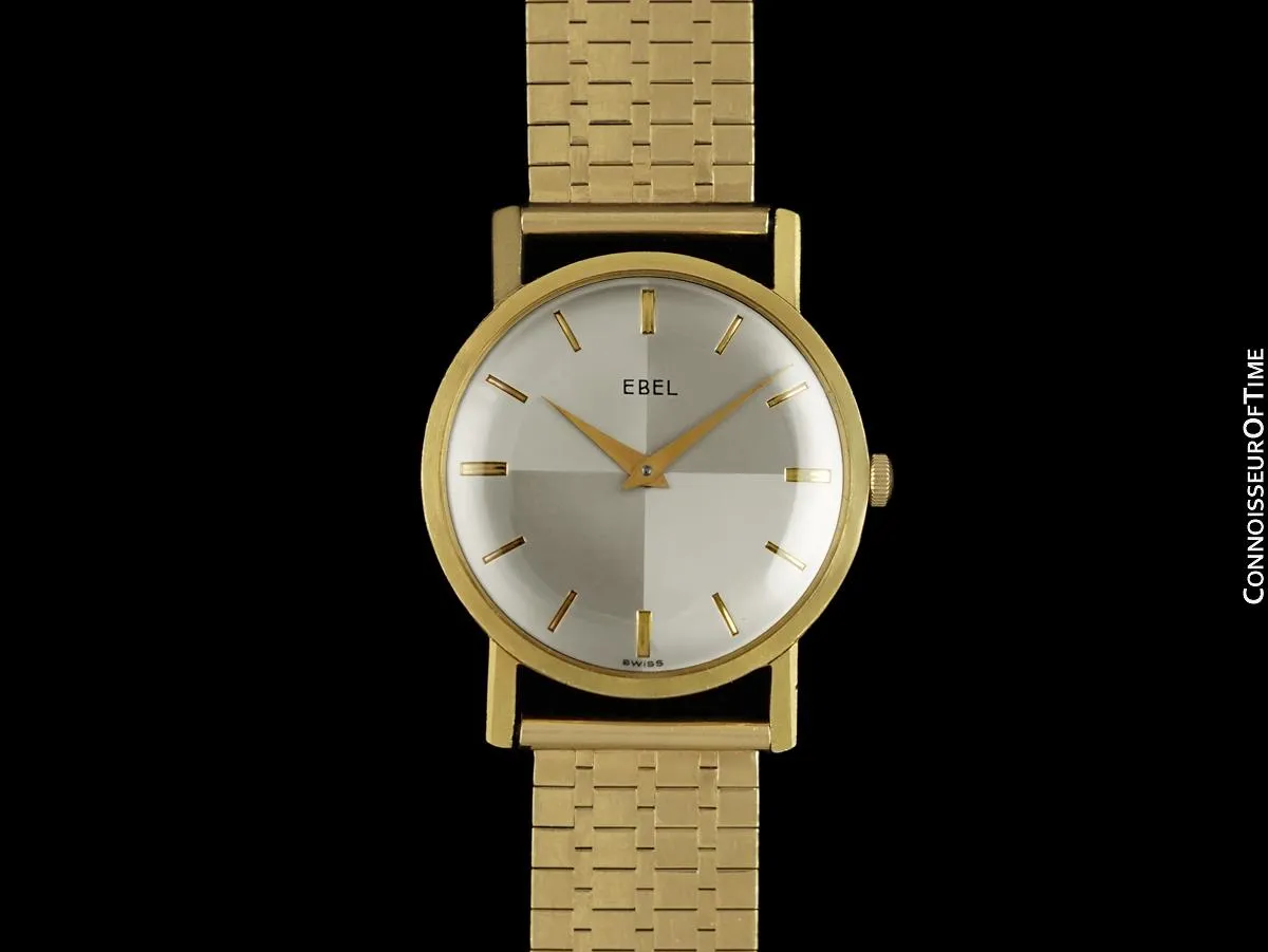Gifted by Frank Sinatra to Red Skelton - 1960's Ebel Vintage Mens 14K Gold Watch
