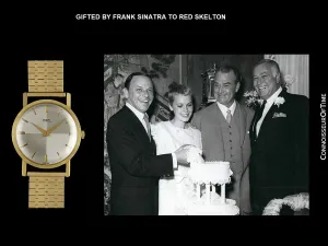 Gifted by Frank Sinatra to Red Skelton - 1960's Ebel Vintage Mens 14K Gold Watch
