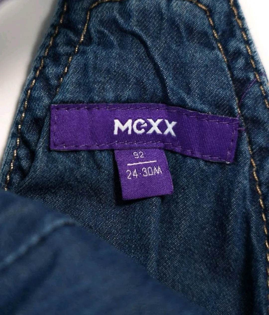 GIRL SIZE 2 YEARS - MEXX, Soft Chambray, Denim Overall Dress EUC B13