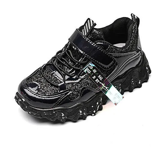 Girls Glitter Detail Lace-up Chunky Sneakers - FDs