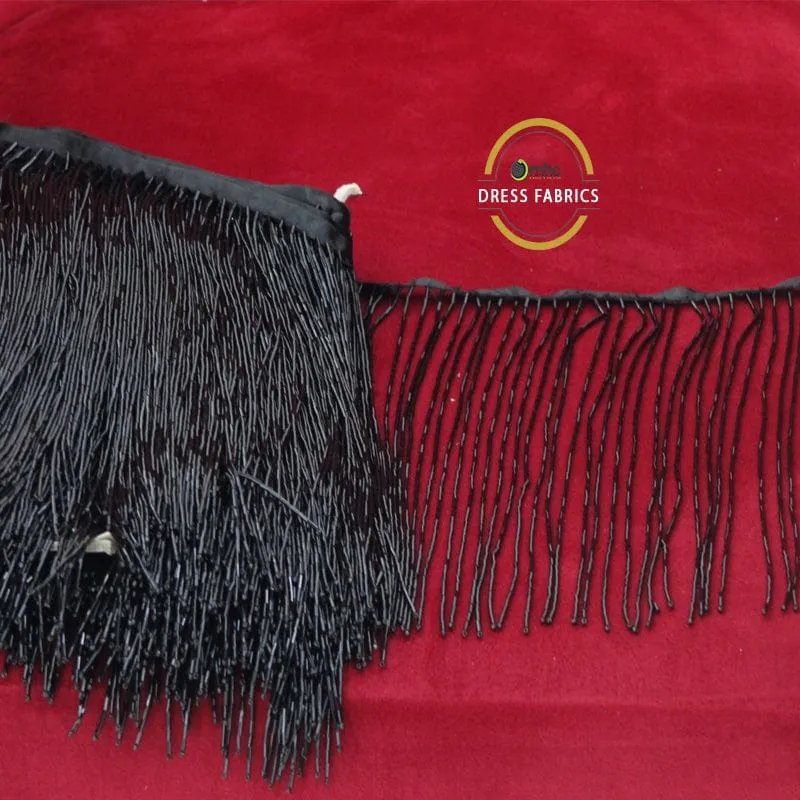 Glass Beaded Fringing 25cm.
